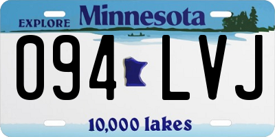 MN license plate 094LVJ