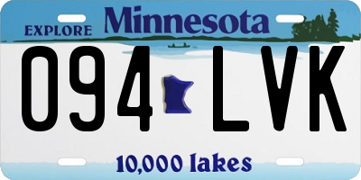 MN license plate 094LVK