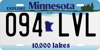MN license plate 094LVL