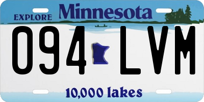 MN license plate 094LVM