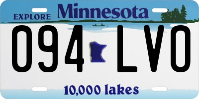 MN license plate 094LVO