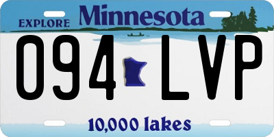 MN license plate 094LVP