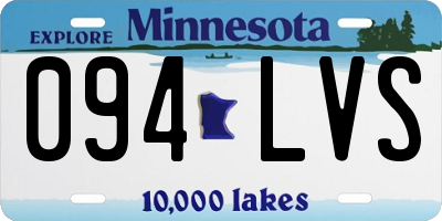 MN license plate 094LVS