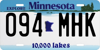MN license plate 094MHK