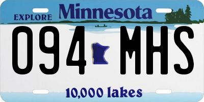 MN license plate 094MHS