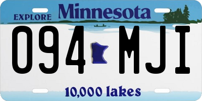 MN license plate 094MJI
