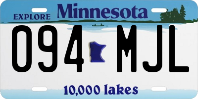 MN license plate 094MJL