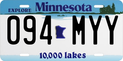 MN license plate 094MYY