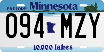 MN license plate 094MZY