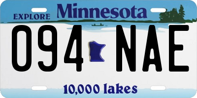 MN license plate 094NAE