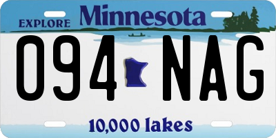 MN license plate 094NAG