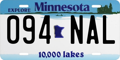 MN license plate 094NAL
