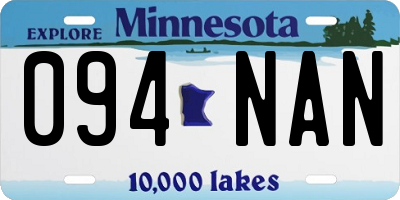 MN license plate 094NAN
