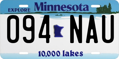 MN license plate 094NAU