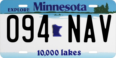 MN license plate 094NAV