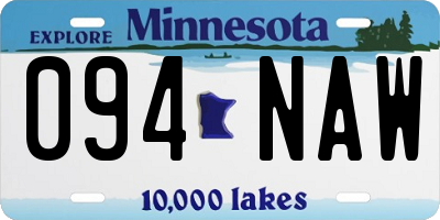 MN license plate 094NAW