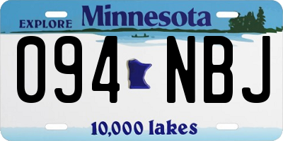 MN license plate 094NBJ