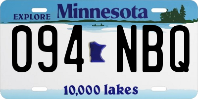 MN license plate 094NBQ