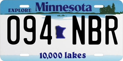 MN license plate 094NBR