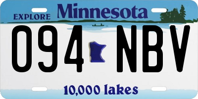 MN license plate 094NBV