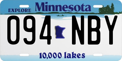 MN license plate 094NBY