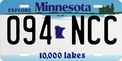 MN license plate 094NCC