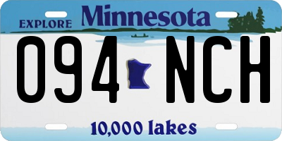 MN license plate 094NCH