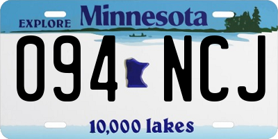 MN license plate 094NCJ