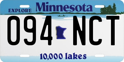 MN license plate 094NCT
