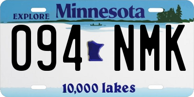 MN license plate 094NMK
