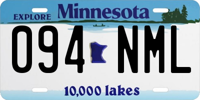 MN license plate 094NML