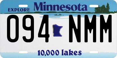 MN license plate 094NMM