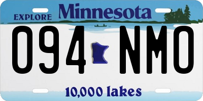 MN license plate 094NMO