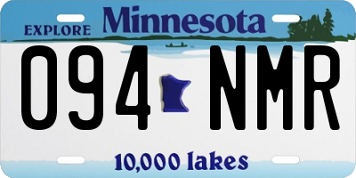 MN license plate 094NMR