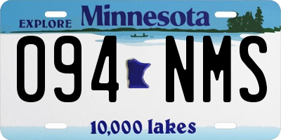 MN license plate 094NMS