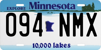MN license plate 094NMX
