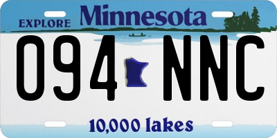 MN license plate 094NNC