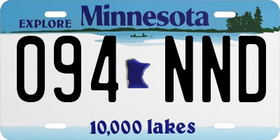 MN license plate 094NND