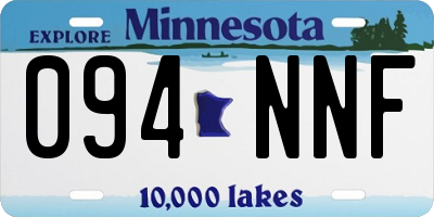 MN license plate 094NNF