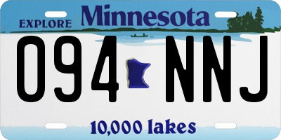 MN license plate 094NNJ