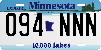 MN license plate 094NNN