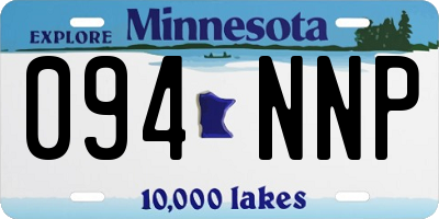 MN license plate 094NNP