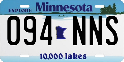 MN license plate 094NNS