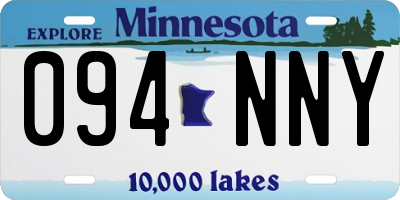 MN license plate 094NNY