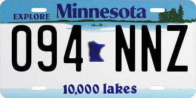 MN license plate 094NNZ
