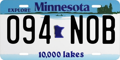 MN license plate 094NOB