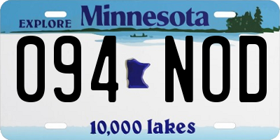MN license plate 094NOD