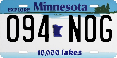 MN license plate 094NOG