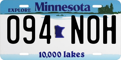 MN license plate 094NOH