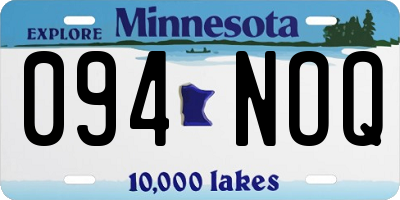 MN license plate 094NOQ